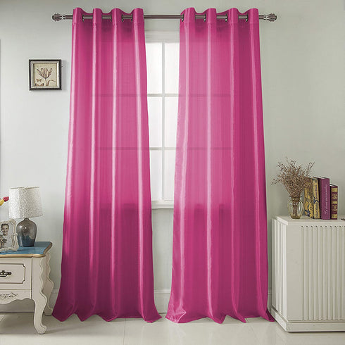 Adore the Decor™ Faux Silk 54 x 84 in. Single Grommet Curtain Panel